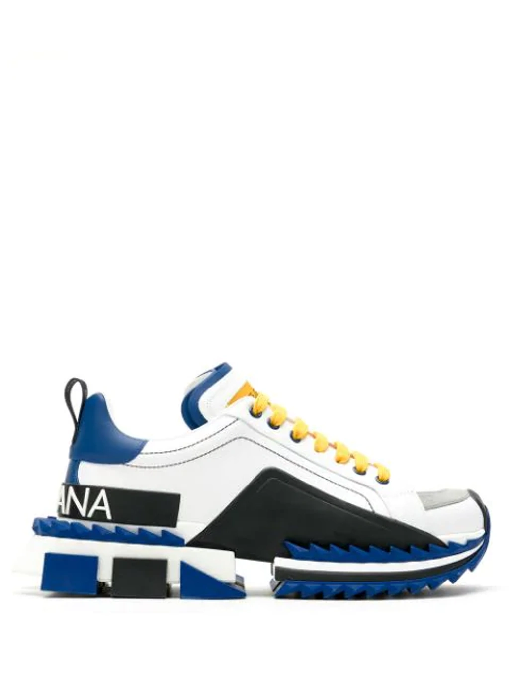 Dolce Gabbana Super King White Blue And Black Sneakers ModeSens