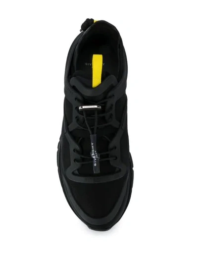 Shop Givenchy Spectre Low Structured Runner Sneakers In 001 Black