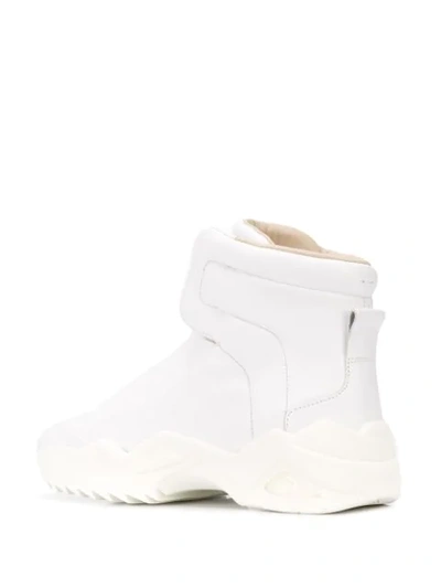 Shop Maison Margiela Ridged Slip-on Sneakers In White