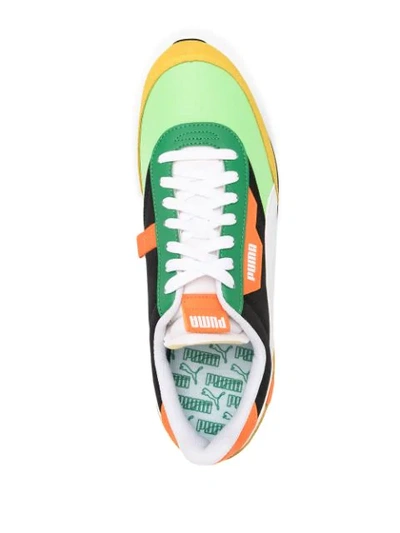 Shop Puma Future Rider Sneakers In Green