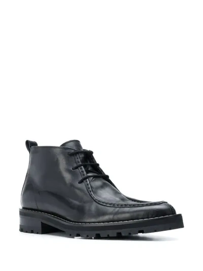 Shop Ami Alexandre Mattiussi Lace-up Ankle Boots In Black