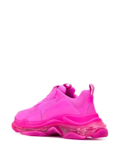 Shop Balenciaga Triple S Sneakers In Pink