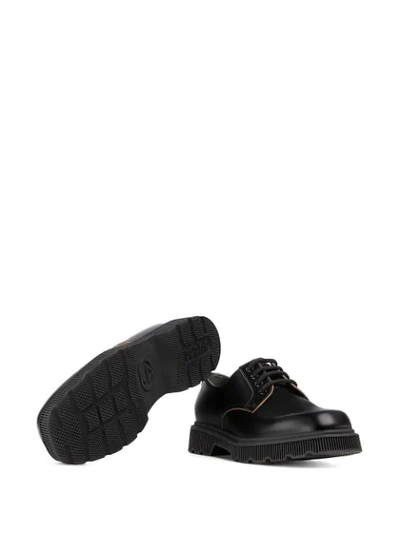 Shop Gucci Double G Oxford Shoes In Black