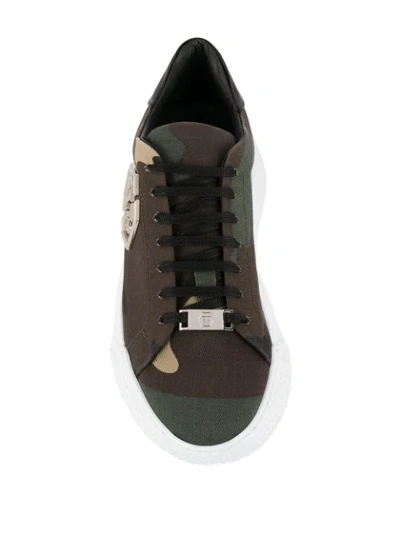 Philipp Plein Godzilla Runner Platform Trainers In Brown