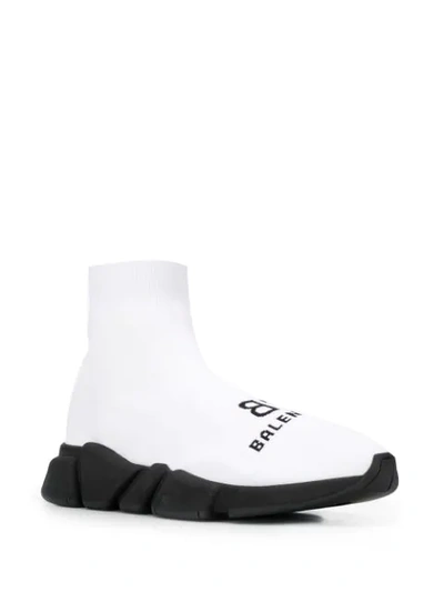 Shop Balenciaga Speed Lt Sneakers In White