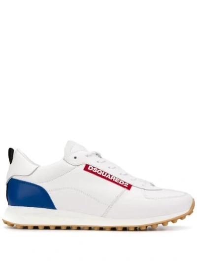 Dsquared2 Dsquared New Runner Hiking Sneakers In White Leather |