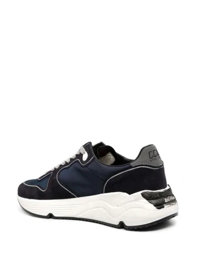 Shop Golden Goose Running Sole Low-top Sneakers In Blue