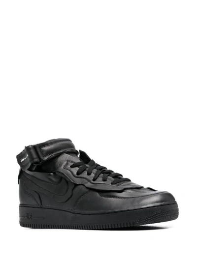 Shop Comme Des Garçons Homme Deux Touch-strap Low-top Sneakers In Black