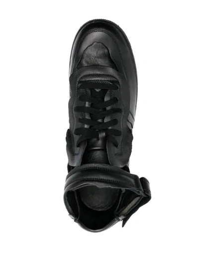 Shop Comme Des Garçons Homme Deux Touch-strap Low-top Sneakers In Black