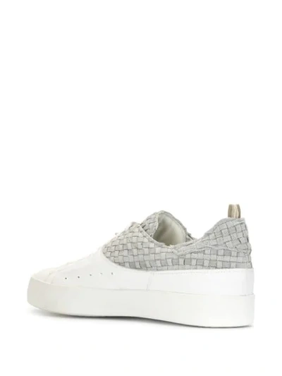 Shop Officine Creative Contrast Panel Low-top Sneakers In White