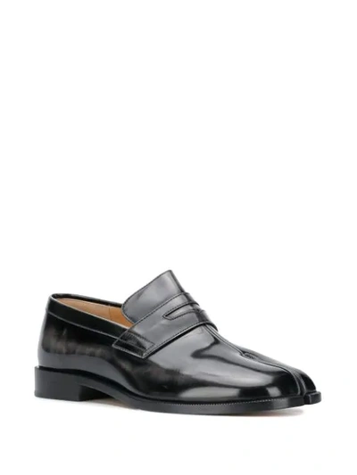 Shop Maison Margiela Tabi Loafers In Black