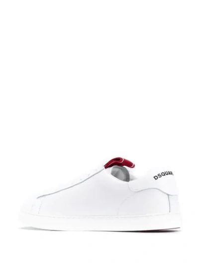 Shop Dsquared2 Logo-tab Low-top Sneakers In White