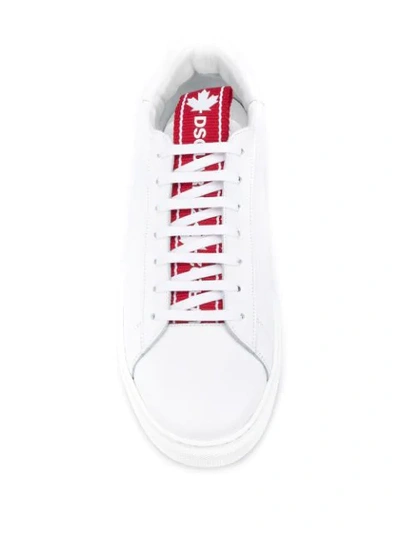 Shop Dsquared2 Logo-tab Low-top Sneakers In White