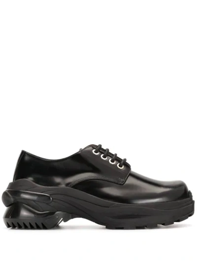 Shop Maison Margiela Ranger Derby Shoes In Black