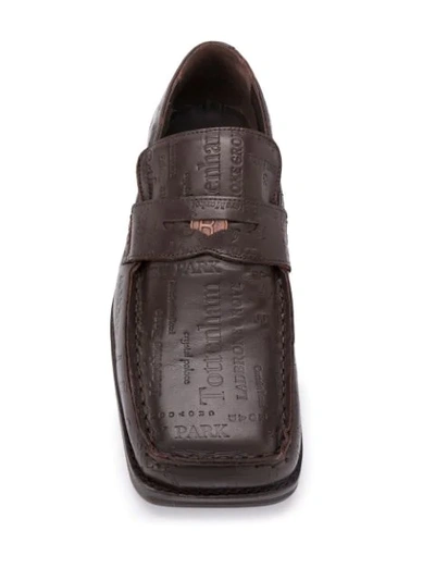 EMBOSSED LOGO LOAFERS