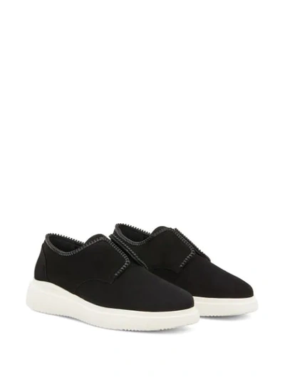 Shop Giuseppe Zanotti Gaston Low Top Sneakers In Black