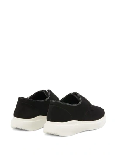 Shop Giuseppe Zanotti Gaston Low Top Sneakers In Black