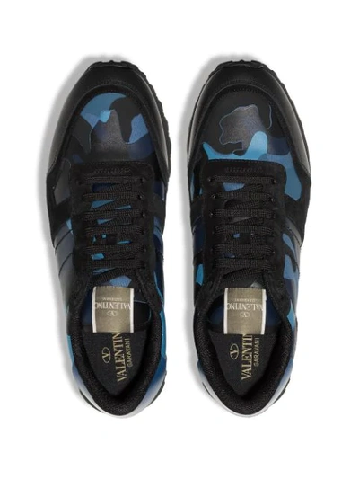 BLUE ROCKRUNNER CAMOUFLAGE SNEAKERS
