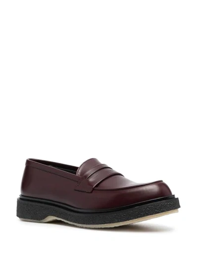 Shop Adieu Type 5 Leather Loafers In Red