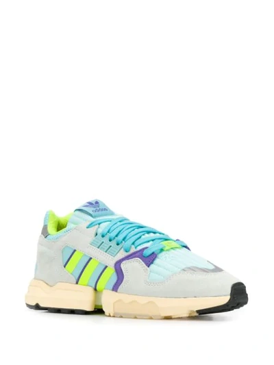 Shop Adidas Originals Zx Torsion Low-top Trainers In Blue