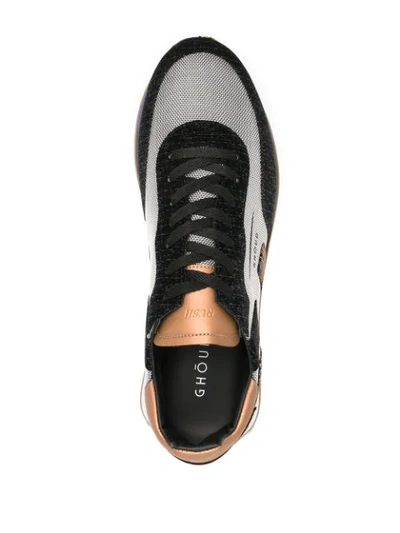Shop Ghoud Colour-block Logo Sneakers In Grey