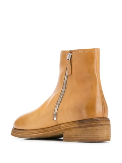 Shop Marsèll Side Zip Ankle Boots In Neutrals