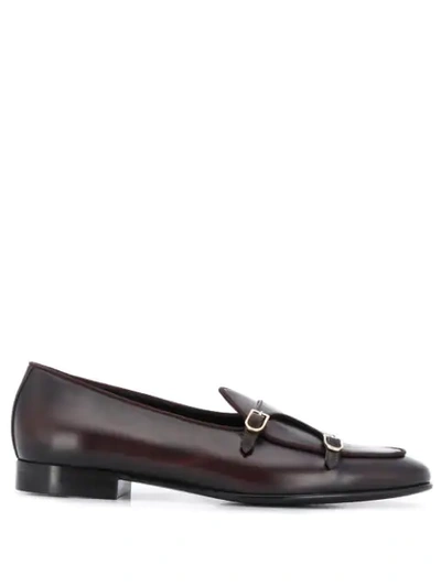 Shop Edhen Milano Brera 25mm Loafers In Red