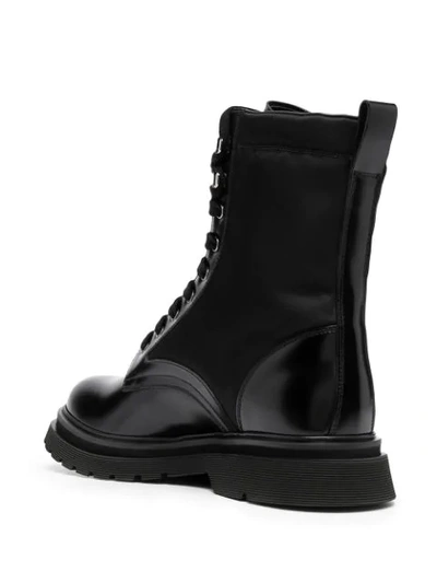 Shop Prada Ankle-length Hiking-style Boots In Black