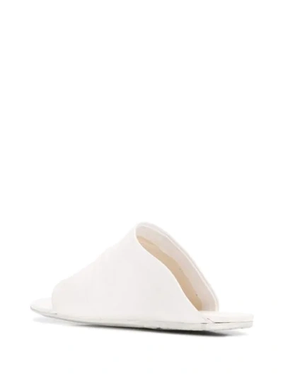 Shop Marsèll Asymmetric Slip-on Sandals In White