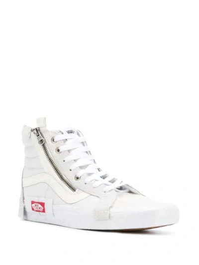 Vans Sk8-hi Reissue Cap Sneakers In White