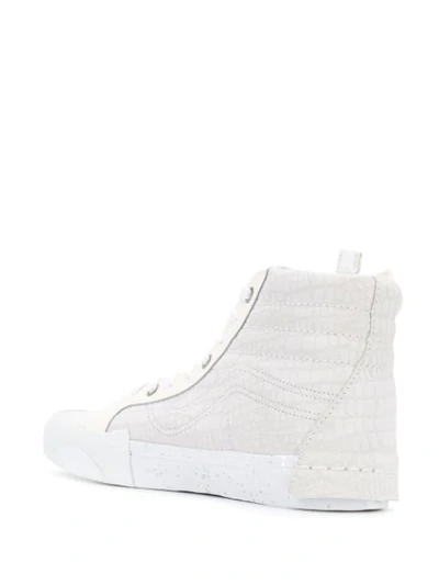 Vans Sk8-hi Reissue Cap Sneakers In White