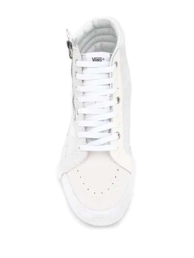 Vans Sk8-hi Reissue Cap Sneakers In White