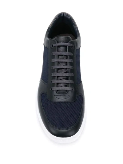 Shop Hugo Boss Cosmopool Tenn Sneakers In Blue
