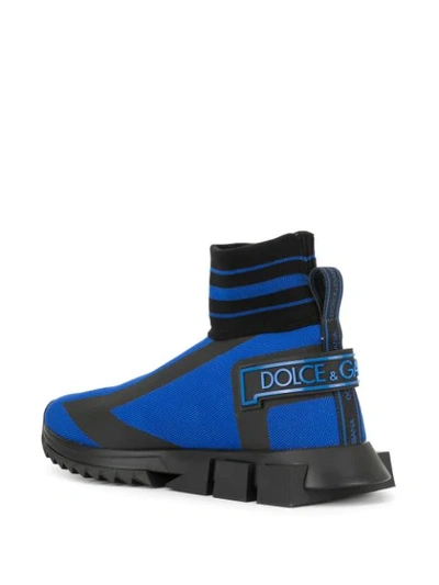 Shop Dolce & Gabbana Sorrento High-top Sneakers In Blue