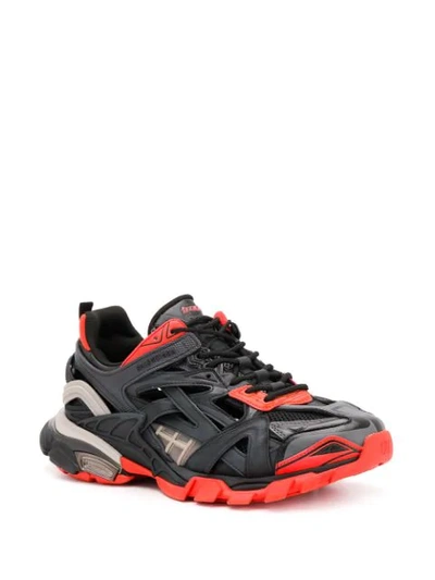 Shop Balenciaga Track.2 Open Sneakers In Grey