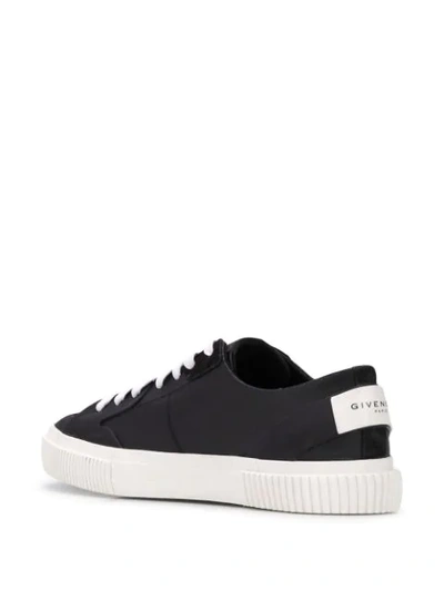 Shop Givenchy Side Logo Print Sneakers In Black