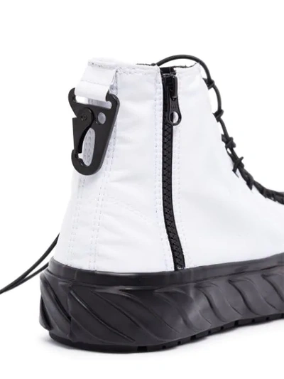 Shop Age High-top Lace-up Sneakers In White