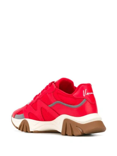 Shop Versace Squalo Low-top Sneakers In Red