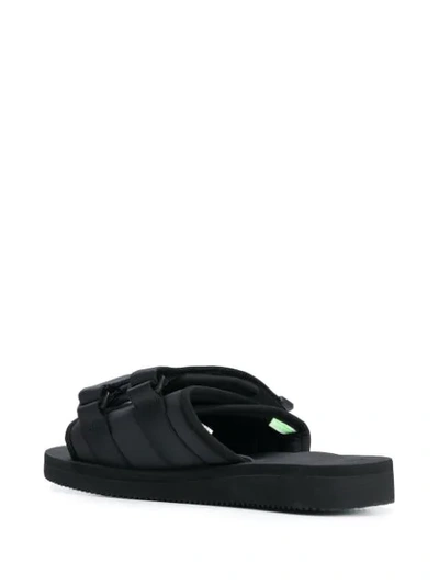 Shop Suicoke Moto-cab Slide Sandals In Black