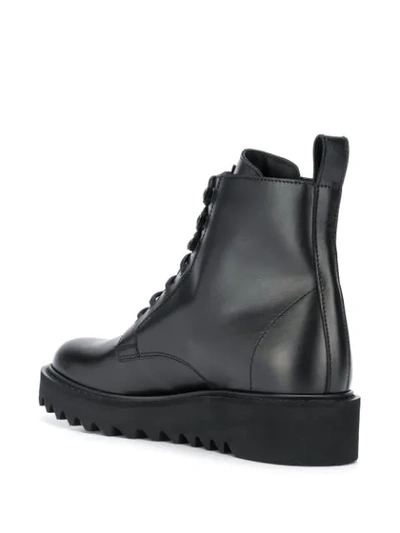 Shop Giuseppe Zanotti Lace-up Ankle Boots In Black