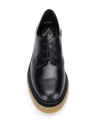 Shop Adieu Type 132 Rubber-sole Derby Shoes In Black