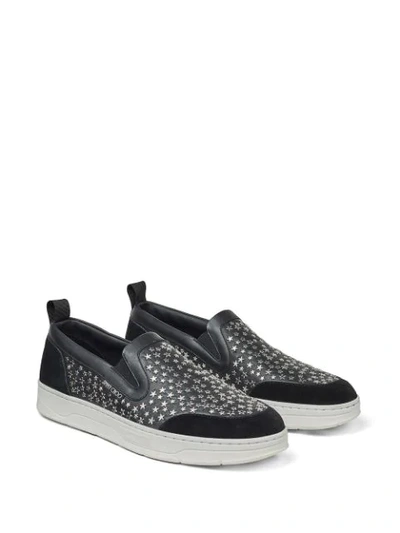 Shop Jimmy Choo Hawaii Slip-on Sneakers In Black