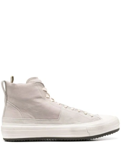 Shop Officine Creative Lace-up Hi-top Sneakers In Grey