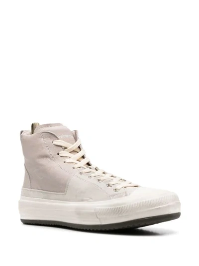 Shop Officine Creative Lace-up Hi-top Sneakers In Grey