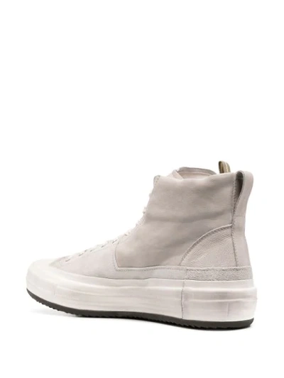 Shop Officine Creative Lace-up Hi-top Sneakers In Grey