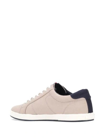 Tommy Hilfiger Iconic Lace-up Sneakers In Neutrals