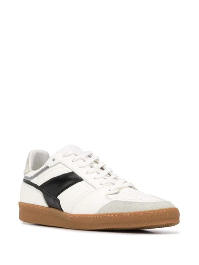 Shop Ami Alexandre Mattiussi Logo Patch Low-top Sneakers In White