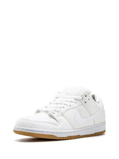 Shop Nike Sb Dunk Low Pro Sneakers In White