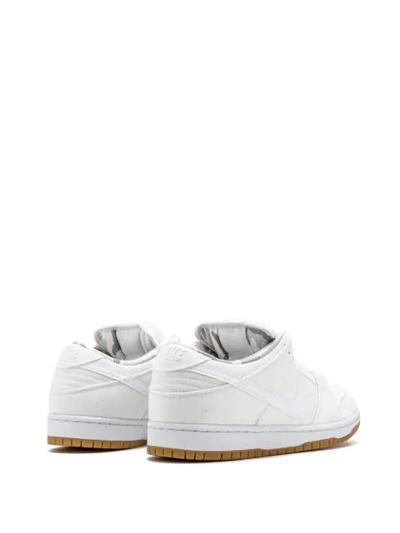 Shop Nike Sb Dunk Low Pro Sneakers In White