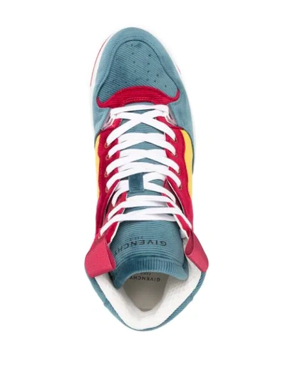 Shop Givenchy Wing High-top Sneakers In Blue